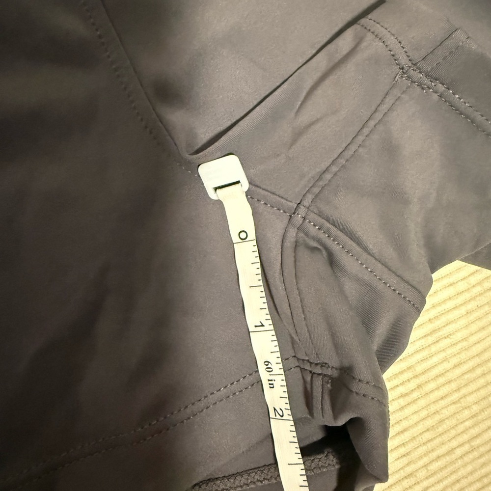 Gray Athletic Shorts with Drawstring Closure and Mid-Thigh Length - Picture 3 of 7